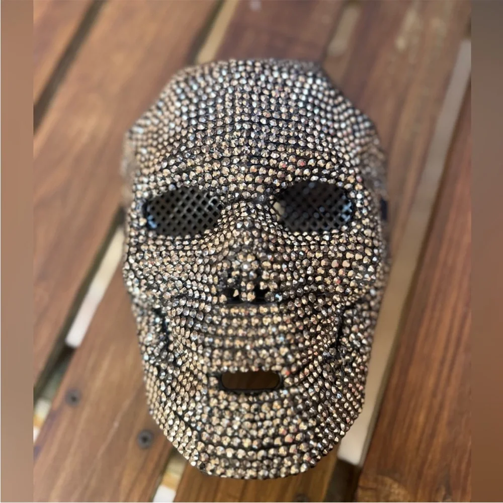 Party City Sparkling Rhinestone Skull Mask